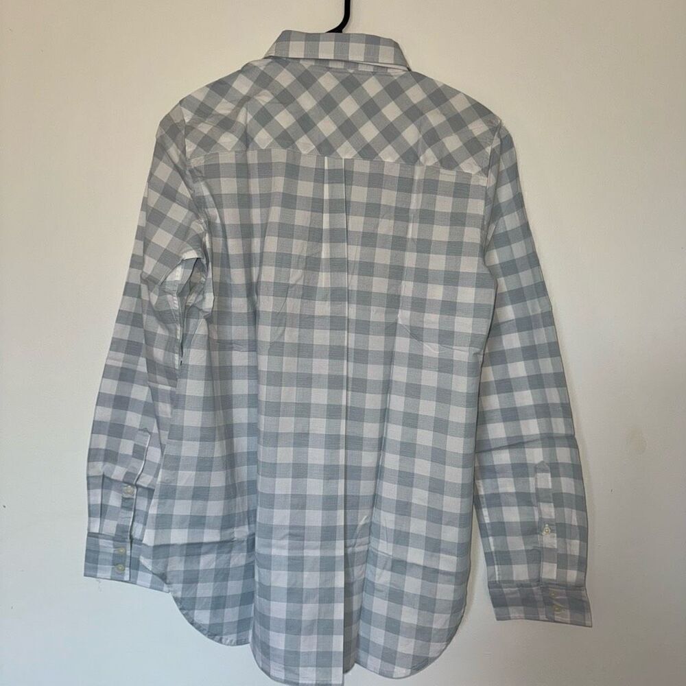 $65 Untuckit women’s blue gingham long sleeve button up brand new size 6 m7 - Picture 6 of 6